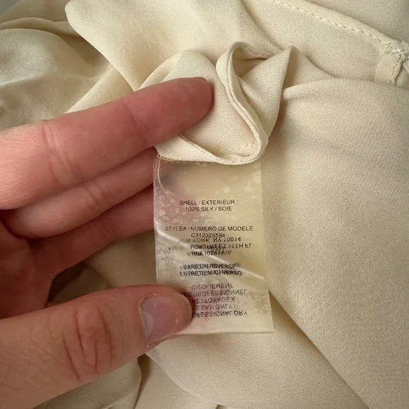 ALICE + OLIVIA BRAD DRAPED CRISSCROSS BLOUSE - Picture 8 of 8